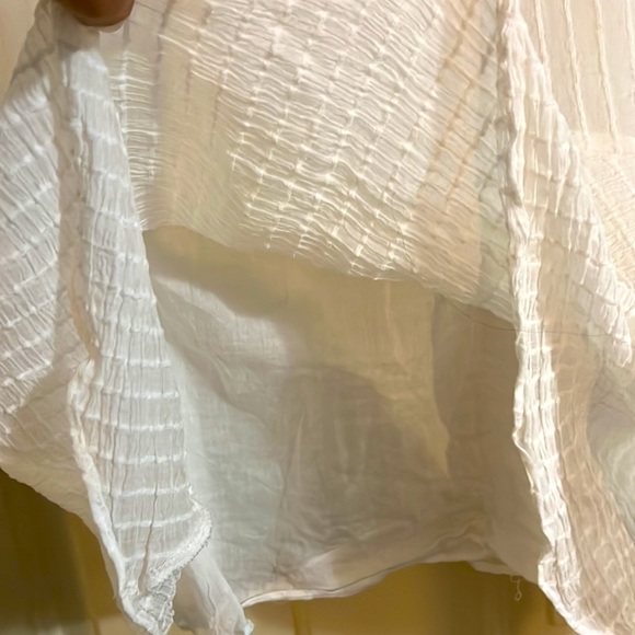 Dress Boutique Ruffles Esley Viscose Layers Cream Size M Beach Romantic Sheer - Picture 5 of 13
